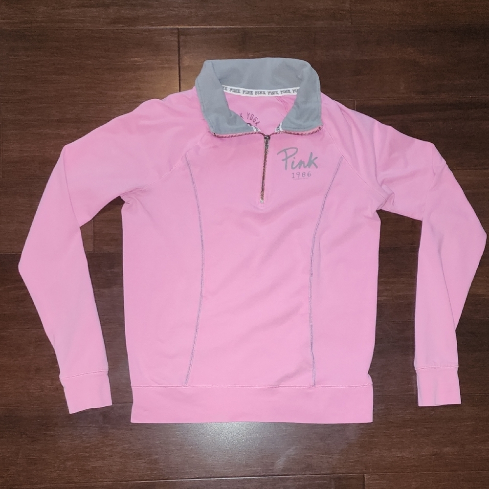 Victoria's Secret Pink Half-Zip Sweatshirt